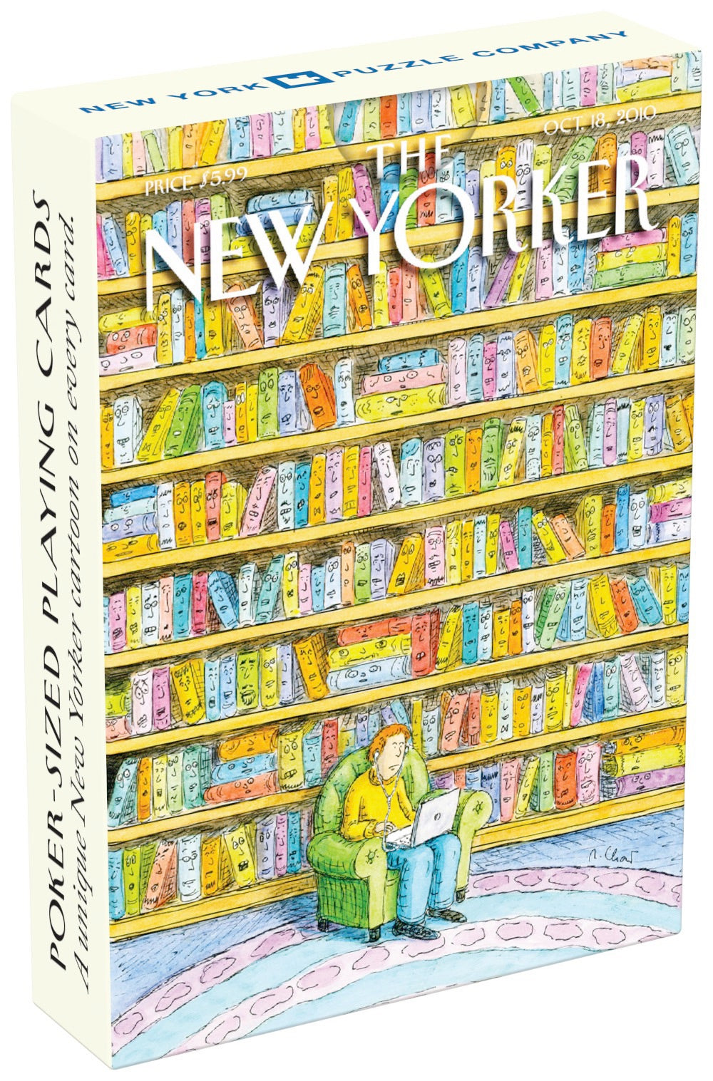 Book Lover Cartoons Playing Cards Image 2